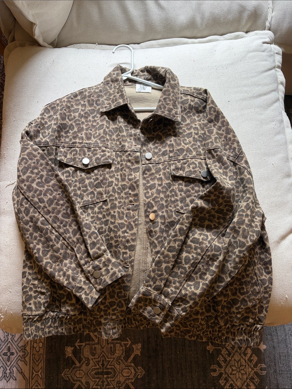 Altar'd State Leopard Print Jacket in Brown and Tan